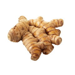 curcuma (turmeric) root isolated on white background