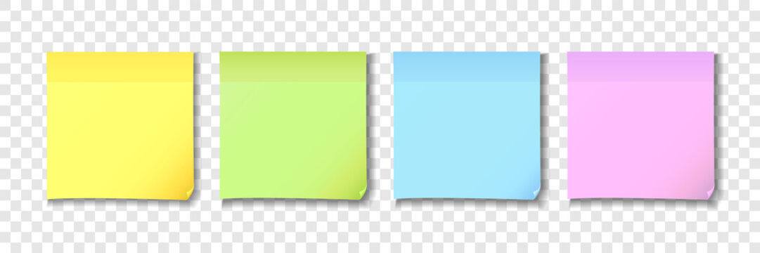 Elementi Post It Colorati A Colori, Nota Adesiva, Carta Per Appunti, Note  Di Post It A Colori File PNG e PSD per download gratuito