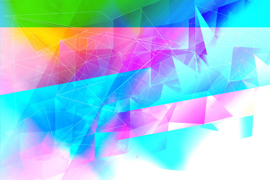 Dreamy, abstract,  multicolor, geometric background