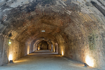 basement of Livorno fort, Italy