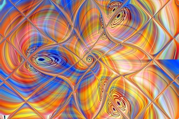 Abstract pattern background. Graphic modern art. Fractal artwork. Creative decoration for printed products. Design elements. Digital fantasy painting. Trendy desktop wallpaper. Fashion poster template