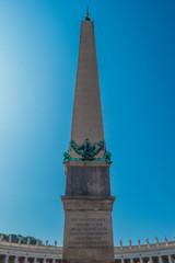 Obelisk at the center of St. Peter's Square in the Vatican