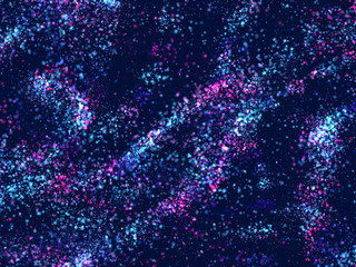 Obraz premium Abstract galaxy universe background with many blured light bubbles like stars on a smooth gradient