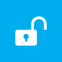 Unlock icon for web and mobile