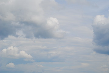 blue sky with clouds