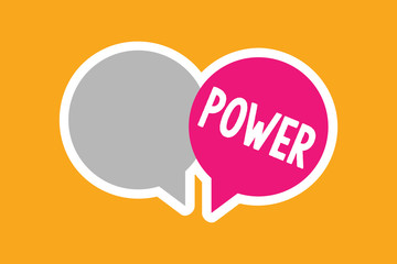 Text sign showing Power. Conceptual photo ability capacity to do something or act in particular way Electricity.