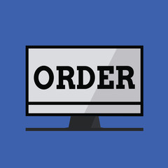 Fototapeta premium Word writing text Order. Business concept for arrangement of people or things relation each other according sequence.