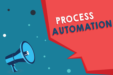 Word writing text Process Automation. Business concept for Transformation Streamlined Robotic To avoid Redundancy.