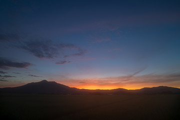 筑波山麓日の出