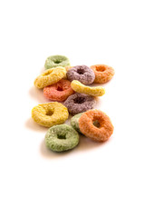 Variety of colorful cereals for breakfast