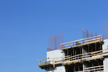 Construction work on building