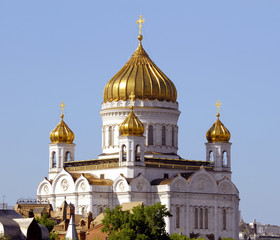Fototapeta na wymiar Cathedral of Christ the Savior in Moscow
