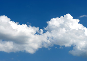 Naklejka na ściany i meble Photo of big clouds