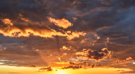 Obraz premium Amazing Clouds in Sunset