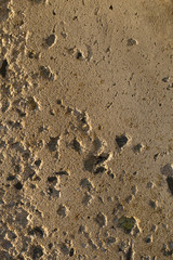 Wall of the house. Concrete coating. Cement slab.	