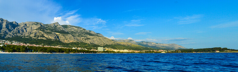 Panoramic view of Makarska riviera