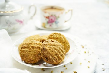 Kerala Masala biscuits or cookies, selective focus