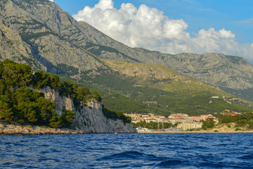 Panoramic view of Makarska riviera