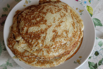 stack of pancakes on a plate