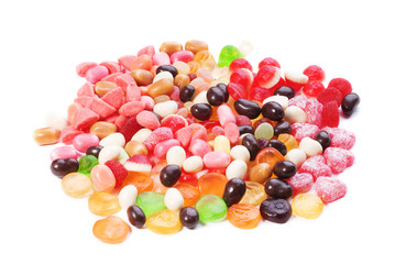 Photo of big collection colored candies