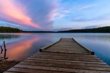 East Blue Lake Sunset
