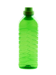 Photo of green plastic bottle