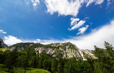 view of Julian Alps from The Vrsic Pass, Slovenia