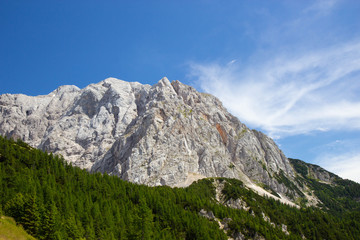 view of Julian Alps from The Vrsic Pass, Slovenia