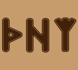 Rune symbolizes good luck. And the Norwegian Futhark is a set of Viking rules.