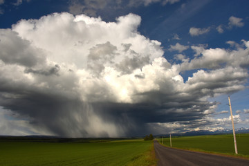 Summer storm clouds forming 