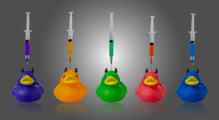 rubber duckies get their color