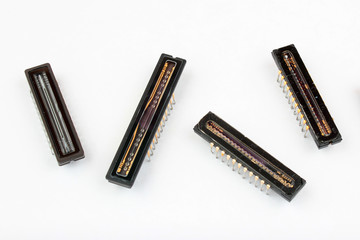 Linear charged coupled devices (CCD), optical scanner sensor chips