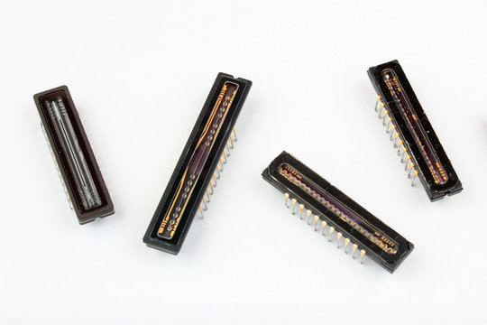 Linear charged coupled devices (CCD), optical scanner sensor chips