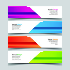 Fototapeta premium Vector Abstract design banner web template