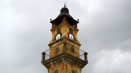 Fototapeta na wymiar Located in historic clock tower turkey yozgat,
