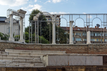 Auditorium of Ancient Roman city of Augusta Traiana, Stara Zagora, Bulgaria