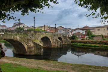 historic stone bridge of Monforte over the Cabe river