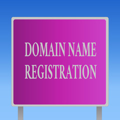 Conceptual hand writing showing Domain Name Registration. Business photo text Own an IP Address Identify a particular Webpage .