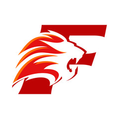 Obraz premium Red Lion font