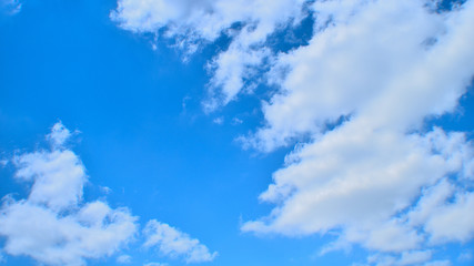 blue sky with white clouds