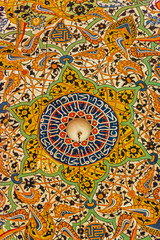 Tile engraving at Mevlana mausoleum in Konya, Cappadocia, Turkey