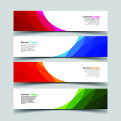 Fototapeta premium Vector Abstract design banner web template