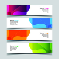 Fototapeta premium Vector Abstract design banner web template