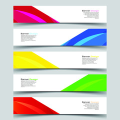 Naklejka premium Vector Abstract design banner web template
