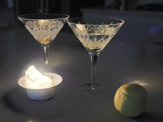 Martinis by candlelight