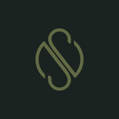 Letter S,NS,OS icon logo design template