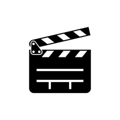 Clapper board icon vector action video illustration