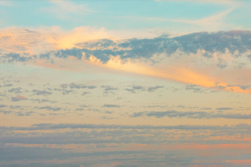 blue sky with soft clouds