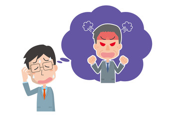 出社　憂うつ　出社拒否　叱責　上司　男性