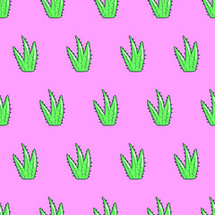 Seamless pattern. Cactus background. Use for t-shirt, greeting cards, wrapping paper, posters, fabric print.